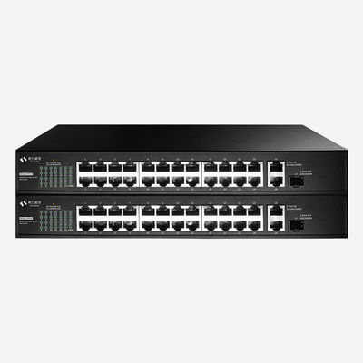 Internal Power Supply 27-Port Gigabit Unmanaged Switch With 26 PoE RJ45 And 1 SFP Ports