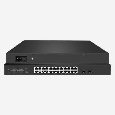 24-Port Gigabit Smart PoE Switch With LED Indicators For Enhanced Network Visibility