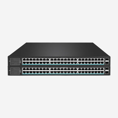 48 10/100/1000 Mbps RJ45 Ports Dumb Switch With 2 SFP Slots, Rack Mount Feature