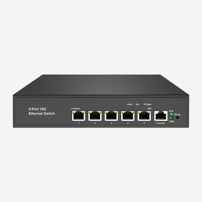 5 10G Adaptive RJ45 Connettività senza soluzione di continuità 10GB Layer 3 Switch Con supporto QoS / VLAN